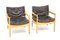 Leather Armchairs, Sweden, 1960s, Set of 2 6