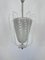 Lámpara de araña Pulegoso Art Déco de cristal de Murano de Venini, Italy, años 40, Imagen 10