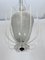 Lámpara de araña Pulegoso Art Déco de cristal de Murano de Venini, Italy, años 40, Imagen 11