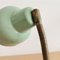 Small Bauhaus Mint Green Metal Goose Neck Desk Table Lamp , 1950s 5