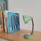 Small Bauhaus Mint Green Metal Goose Neck Desk Table Lamp , 1950s 8