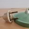 Small Bauhaus Mint Green Metal Goose Neck Desk Table Lamp , 1950s 11