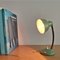 Small Bauhaus Mint Green Metal Goose Neck Desk Table Lamp , 1950s 6