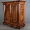 18th Century Baroque Walnut Half Waves Cabinet, 1750s 19