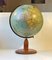Art Deco Danish Heimdal No. 34 World Globe with Compass on a Wooden Base, 1930s, Image 2