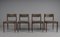 Sedie da pranzo in legno, Scandinavia, anni '60, set di 4, Immagine 13