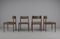 Sedie da pranzo in legno, Scandinavia, anni '60, set di 4, Immagine 2