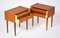 Nachttische / Beistelltische aus Teak, Dänisches Design, 1960er, 2er Set 2