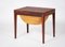 Mesa de costura de palisandro de Severin Hansen para Haslev Furniture Carpentry, años 50, Imagen 1