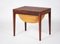 Table de Couture en Palissandre par Severin Hansen pour Haslev Furniture Carpentry, 1950s 1
