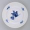 Blue Flower Braided Model Number 10/8095 Lunch Plates from Royal Copenhagen, Set of 4 3