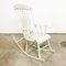 Swedish White Rocking Chair 8