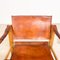 Vintage Danish Cognac Leather Safari Chair 15