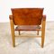 Vintage Danish Cognac Leather Safari Chair 8