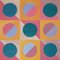 Natalia Roman, Miami Fifties Tiles, 2022, Acrylique sur Papier Aquarelle 1
