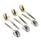 Gilded Silver Dessert Spoons with a Niello Pattern, USSR, 1960s, Set of 6, Image 1