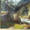 Carl Euler, Bear Hunt in the Zillerthaler Alps, 1889, Oil on Board, Framed, Image 4