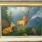 Fallow Deer with Doe in the Alps, Oil on Canvas, 19th Century, Framed 4