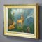 Fallow Deer with Doe in the Alps, Oil on Canvas, 19th Century, Framed, Image 3