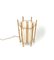 Mesa estilo Louis Sognot italiana de bambú y ratán, años 60, Imagen 2