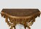 Antique Roman Console Table in Golden and Carved Wood 2