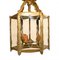 Art Nouveau Lantern Gilt Chandelier Light 6