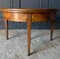 Half Moon Console in Walnut First Part of the Nineteenth Three System Feet 4