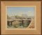 Montjean Canal & St Felix Cathedral, Nantes, 20th Century, Oil on Cardboard, Framed 1