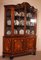 Dutch Wood Marquetry with Floral Decor Showcase Cabinet 3