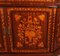 Dutch Wood Marquetry with Floral Decor Showcase Cabinet 7
