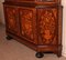 Dutch Wood Marquetry with Floral Decor Showcase Cabinet 11