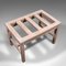 Antique English Limed Oak Luggage Rack, 1910s 6