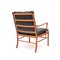 Colonial Chair in Leather and Mahogany by Ole Wanscher for Poul Jeppesens Møbelfabrik, 1980s, Image 14