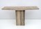 Italian Console Table in Travertine with Brass Details, 1970, Image 3