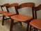 Danish Teak Chairs by Kai Kristiansenfrom for Korup Stolefabrik, 1970s, Set of 4 12