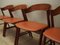 Danish Teak Chairs by Kai Kristiansenfrom for Korup Stolefabrik, 1970s, Set of 4, Image 12