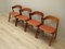 Danish Teak Chairs by Kai Kristiansenfrom for Korup Stolefabrik, 1970s, Set of 4 2