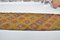 Vintage Natural Wool Geometric Kilim Runner 7