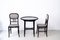 Art Nouveau Chairs and Table by Josef Hoffmann for Thonet, 1890s, Set of 3 1