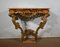 Napoleon III Giltwood Wall Console Table in Louis XV Style, 19th Century 19