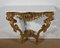 Napoleon III Giltwood Wall Console Table in Louis XV Style, 19th Century 1