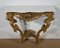 Napoleon III Giltwood Wall Console Table in Louis XV Style, 19th Century, Image 1