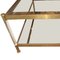 French Acrylic Glass and Brass Coffee Table, 1960s, Image 2