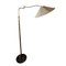 Italian Brass Floor Lamp with Marble Base, 1950s, Image 1