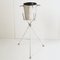 Champagne Bucket on Foot in Silver-Plated Metal from Christofle, 1950s 1