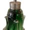 Lámpara de mesa de vidrio verde, años 60, Imagen 2