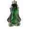 Grüne Tischlampe aus Glas, Belgisch, 1960er 3