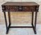 Spanish Console or Desk Table with Drawers and Solomonic Legs, Image 2