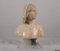 Bust of Joan of Arc in Alabaster and Onyx After G. Bessi, Late 1800s, Image 4