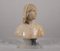Bust of Joan of Arc in Alabaster and Onyx After G. Bessi, Late 1800s, Image 1